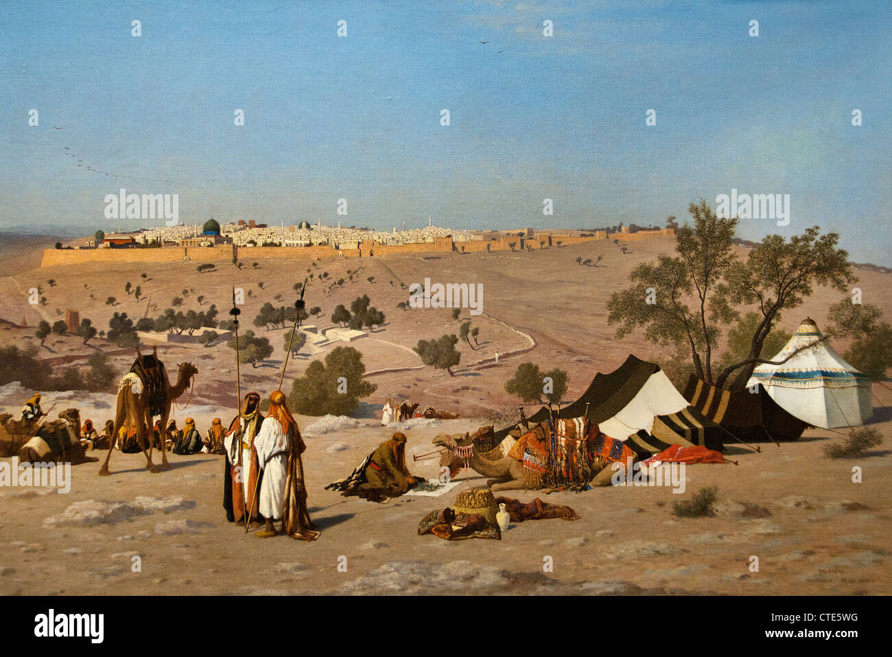 Jerusalem aus der Umgebung 1881 Charles Théodore Frère French1814 – 1888 Frankreich Stockfoto
