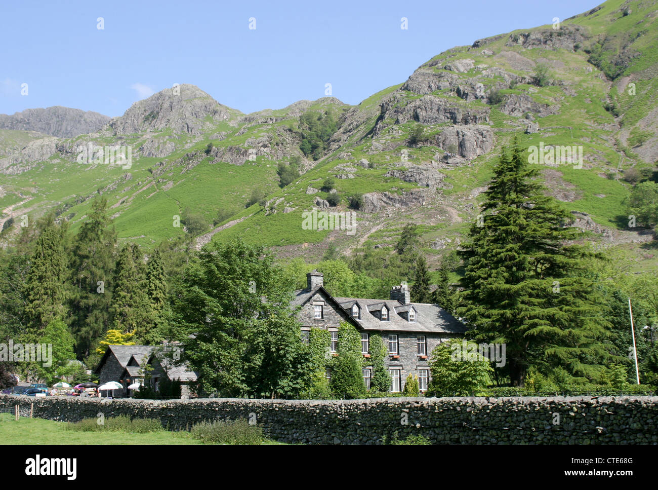 Neue Dungeon Ghyll Hotel Langdale Lake Distrikt Cumbria England UK Stockfoto