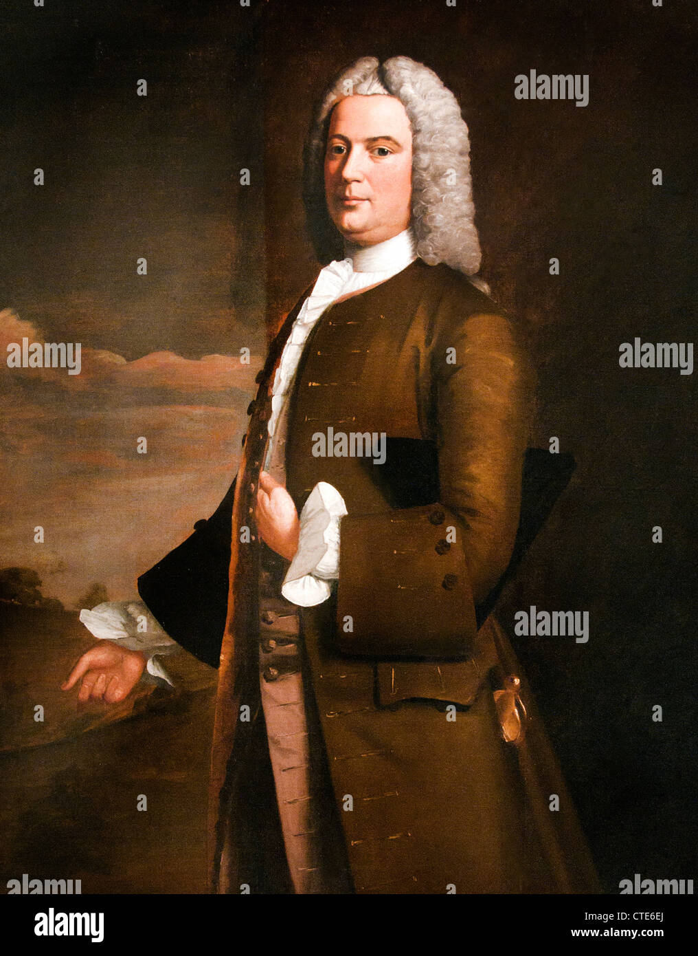 Schleie Francis 1746 Robert Feke 1708 – 1751 US Vereinigte Staaten von Amerika Stockfoto