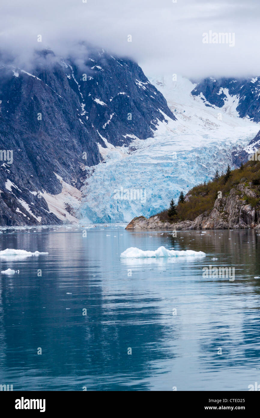 Nordwestlichen Gletscher im nordwestlichen Fjord von Kenai-Fjords-Nationalpark in Alaska. Stockfoto