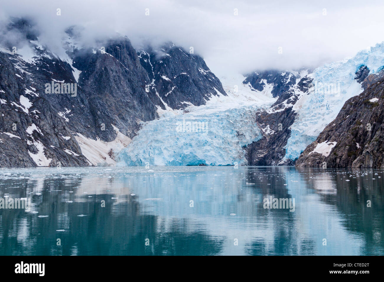 Nordwestlichen Gletscher im nordwestlichen Fjord von Kenai-Fjords-Nationalpark in Alaska. Stockfoto