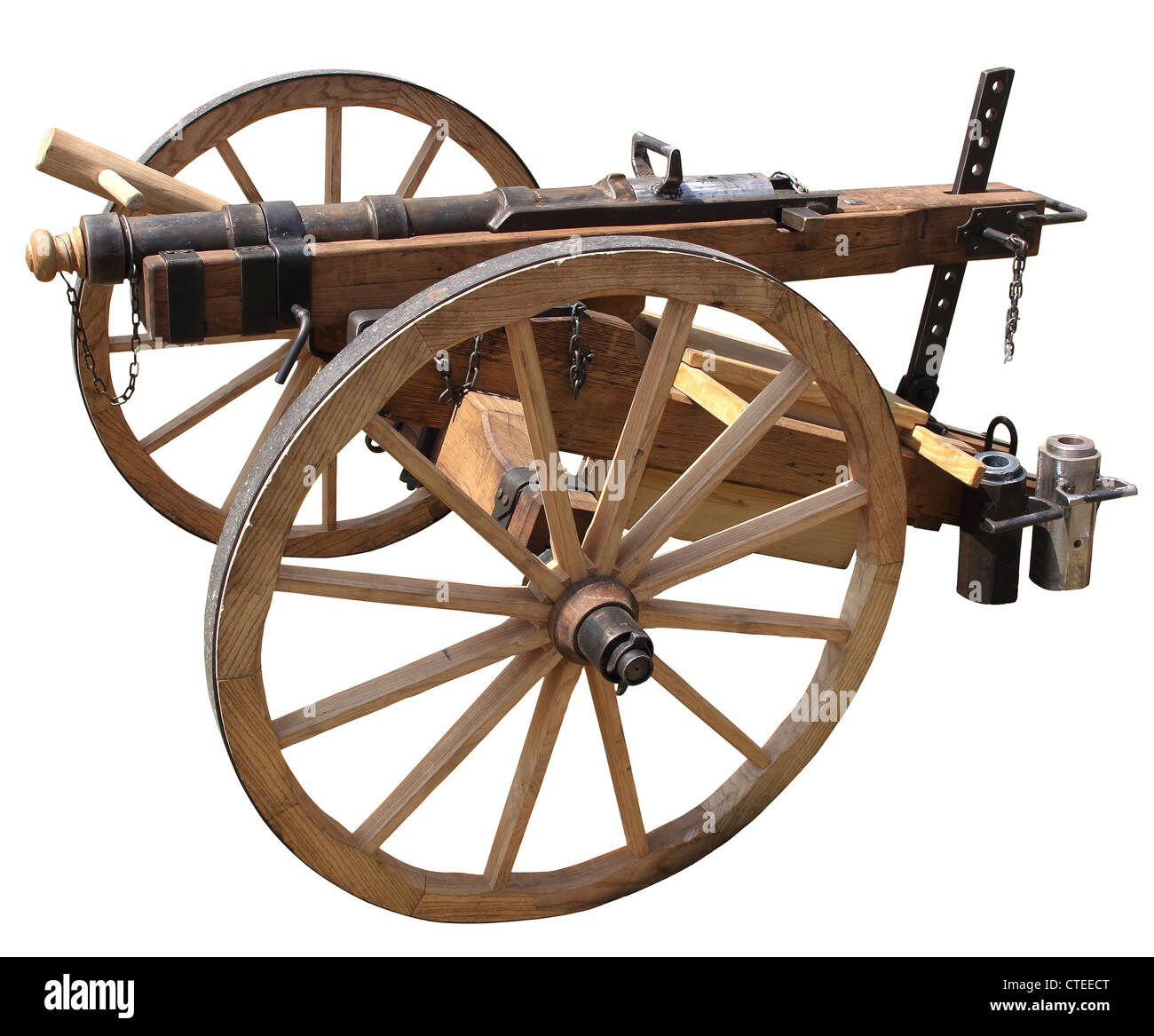 Nachbildung der eine alte Kanone Stockfoto