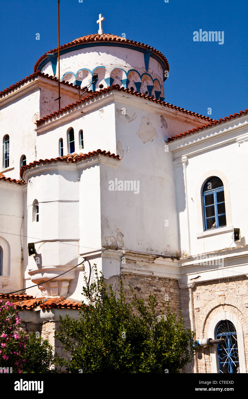 Die Kirche der Metamorphose bei Pythagorio, Samos, Griechenland Stockfoto