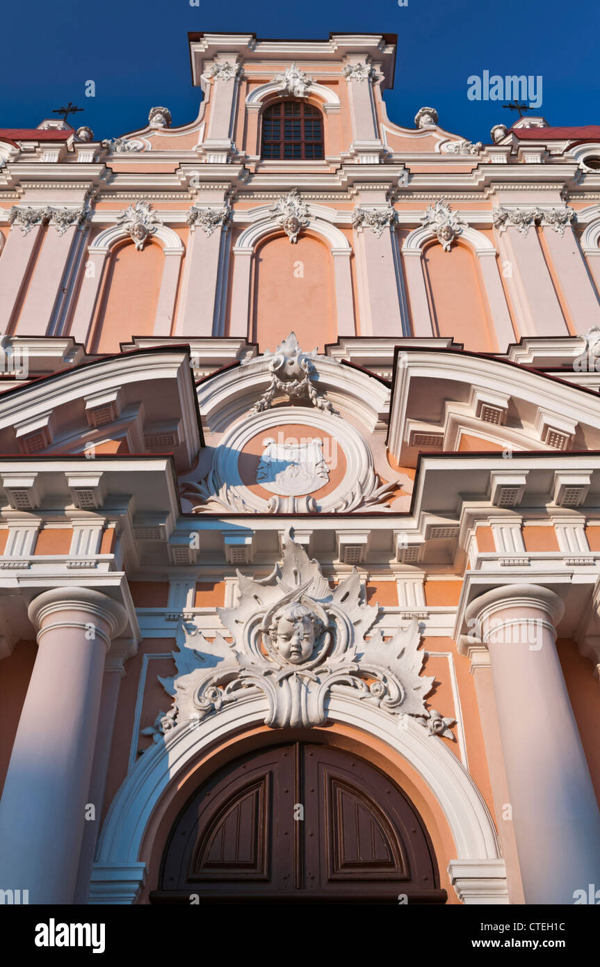 Jesuiten Kirche St. Casimir Vilnius Litauen Stockfoto