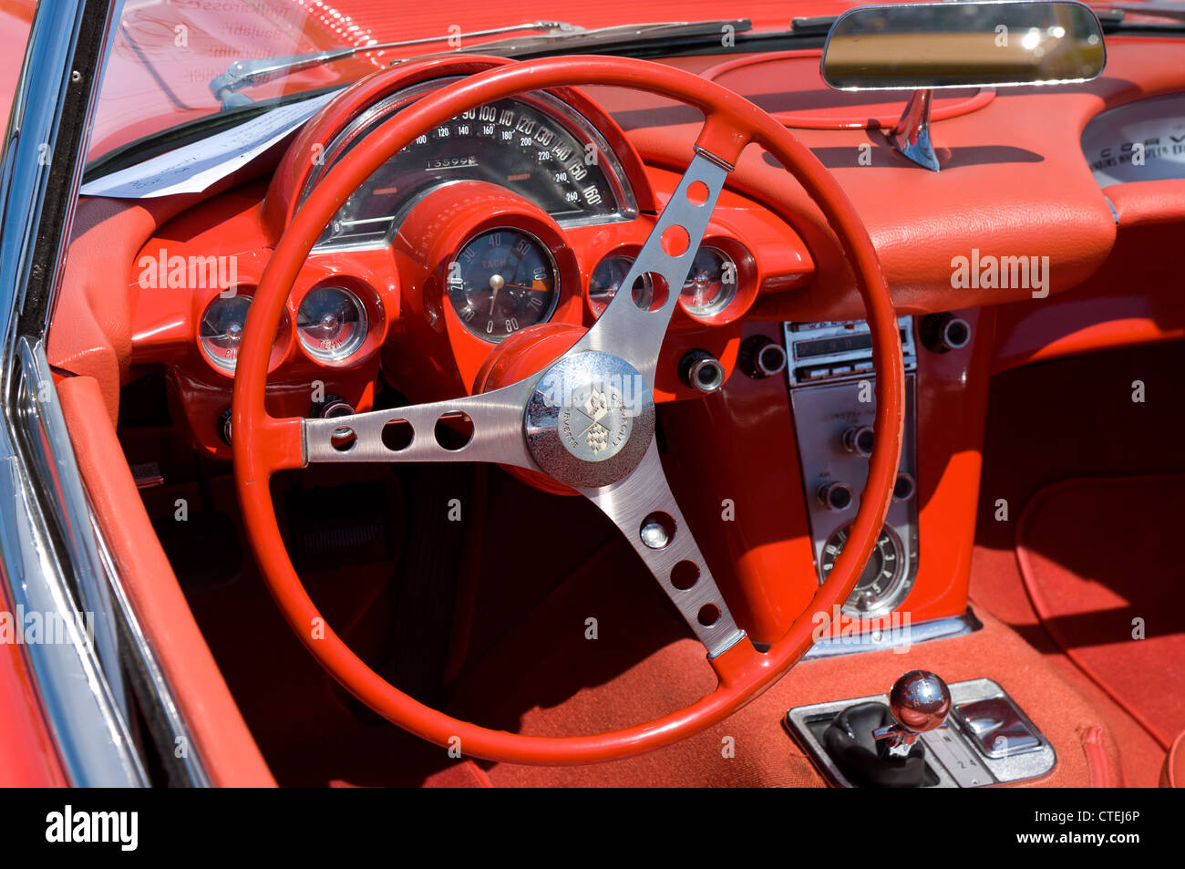 Cabine Chevrolet Corvette C1 Stockfoto