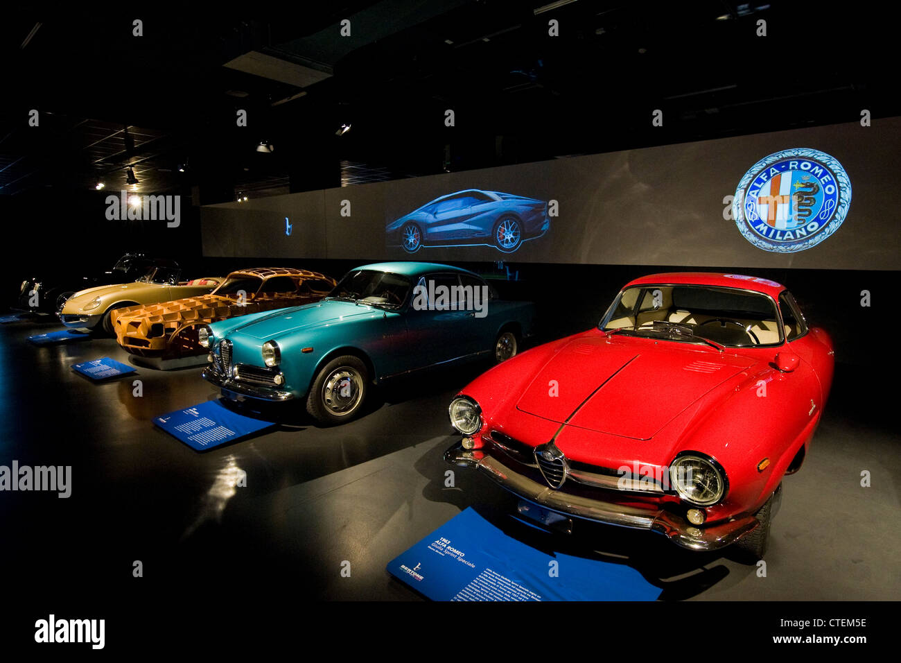 Italien, Piemont, Turin, Museo besser, Automobilmuseum Stockfoto