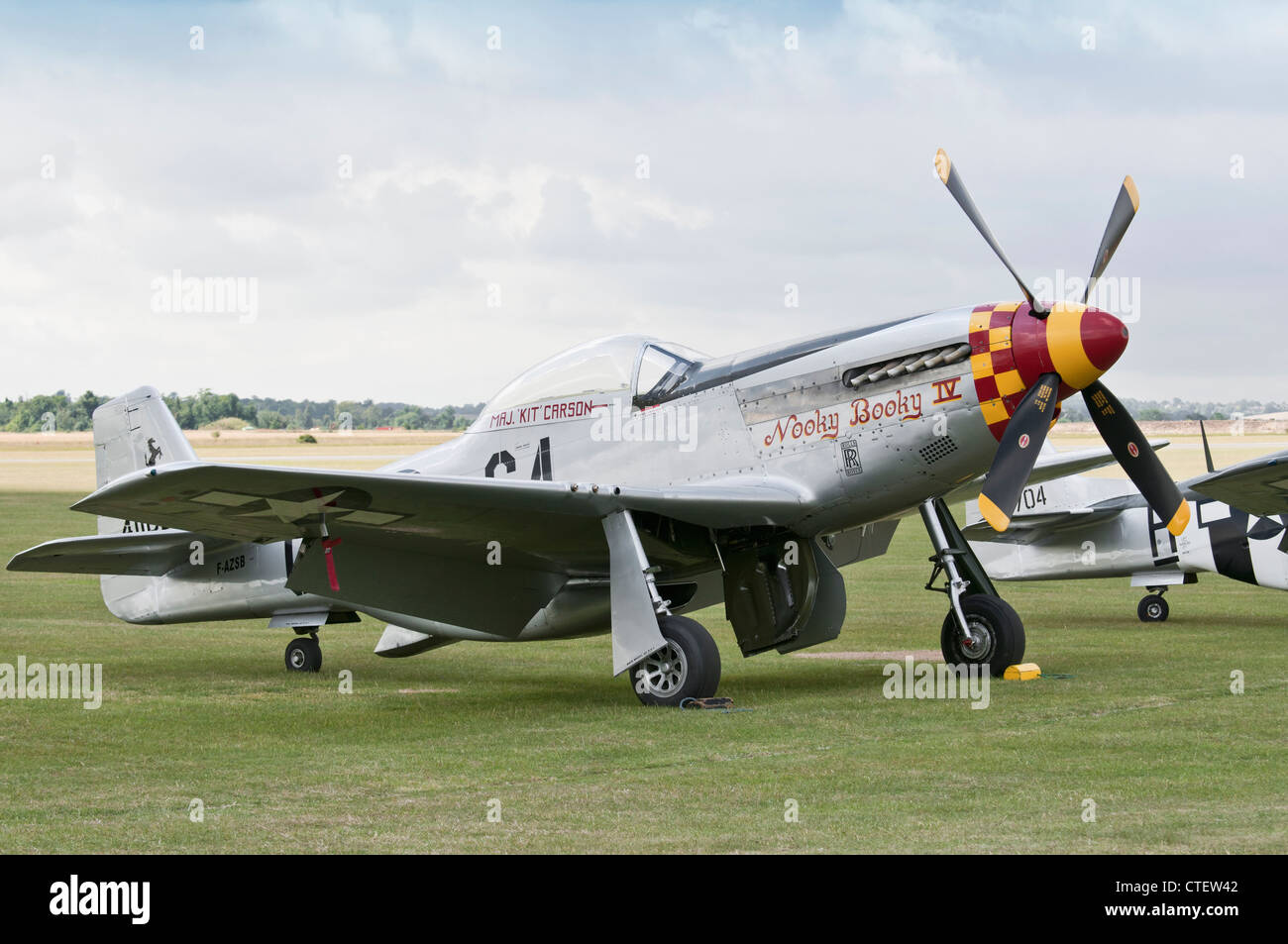 P-51 Mustang "Nooky Booky IV" bei den Flying Legends Airshow 2011, Imperial War Museum Duxford Stockfoto