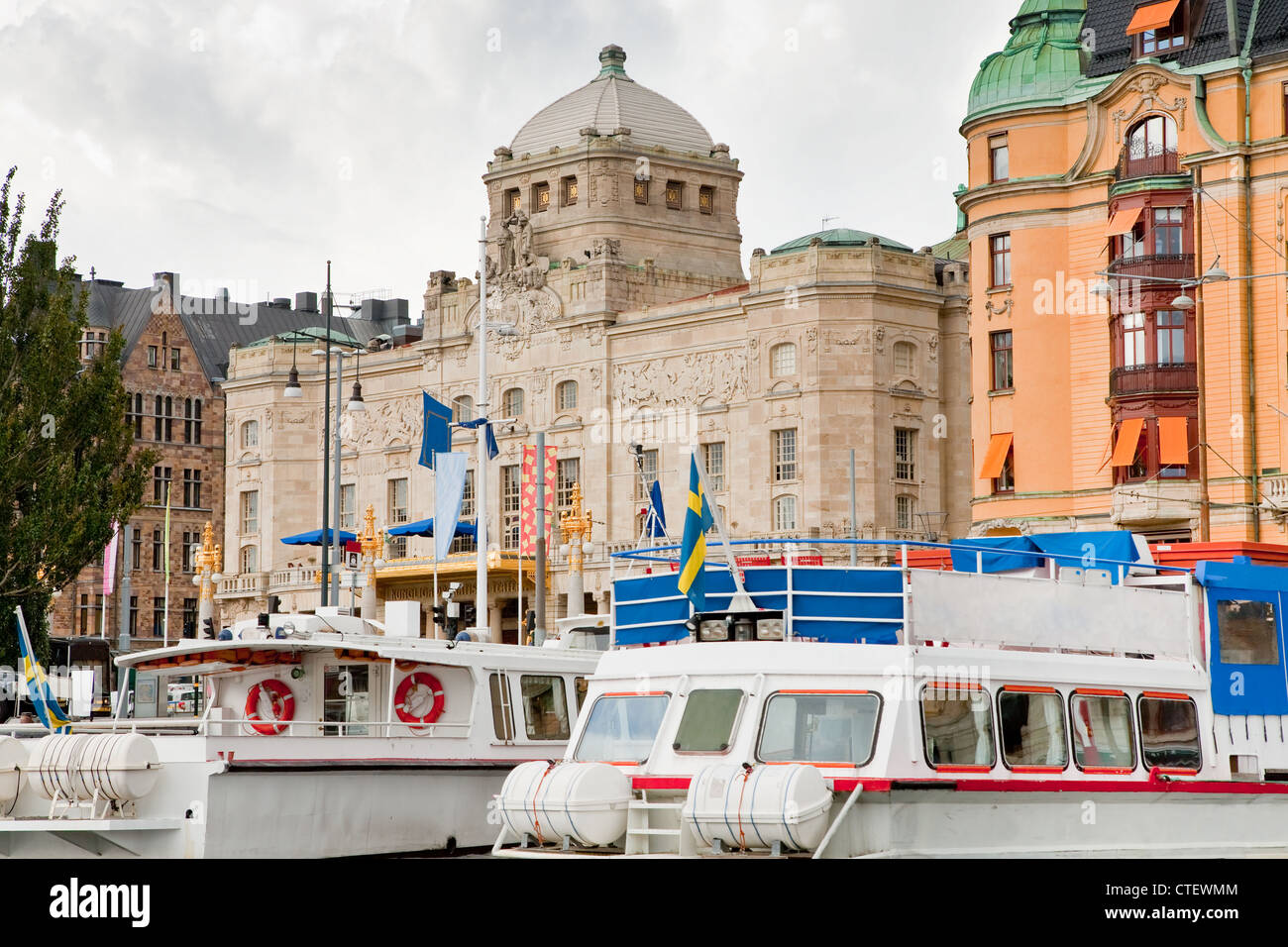 zeigen Sie am königlichen dramatischen Theater, Stockholm, Schweden an Stockfoto