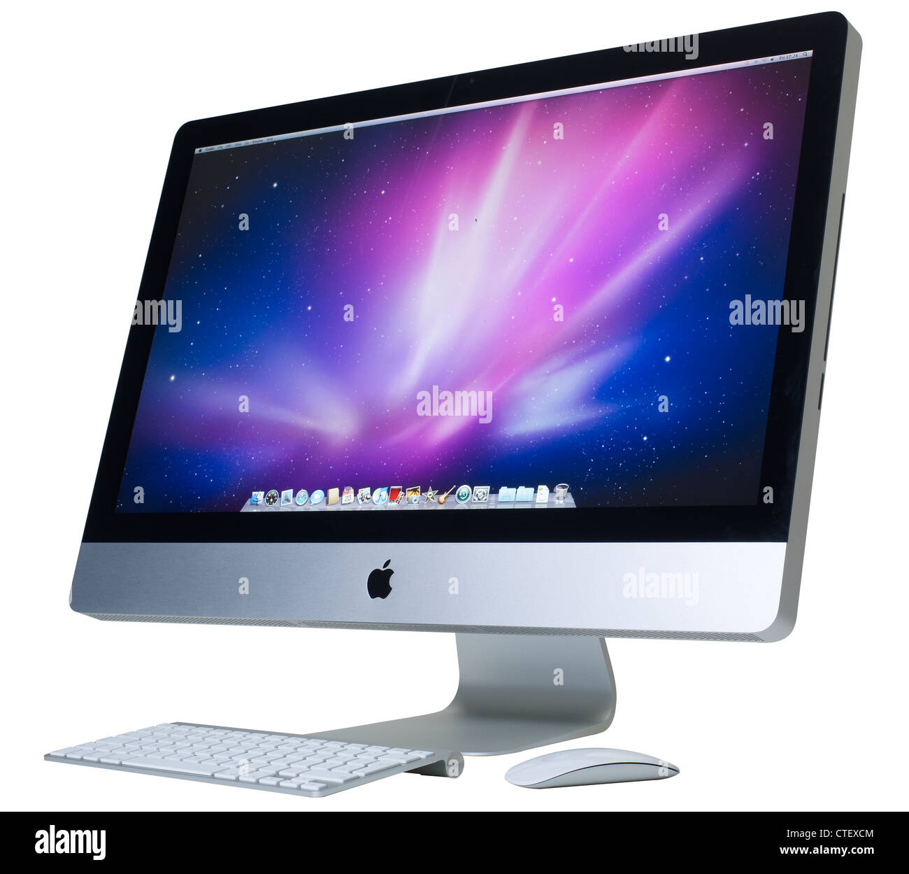 27-Zoll-Bildschirm Apple iMac computer Stockfoto