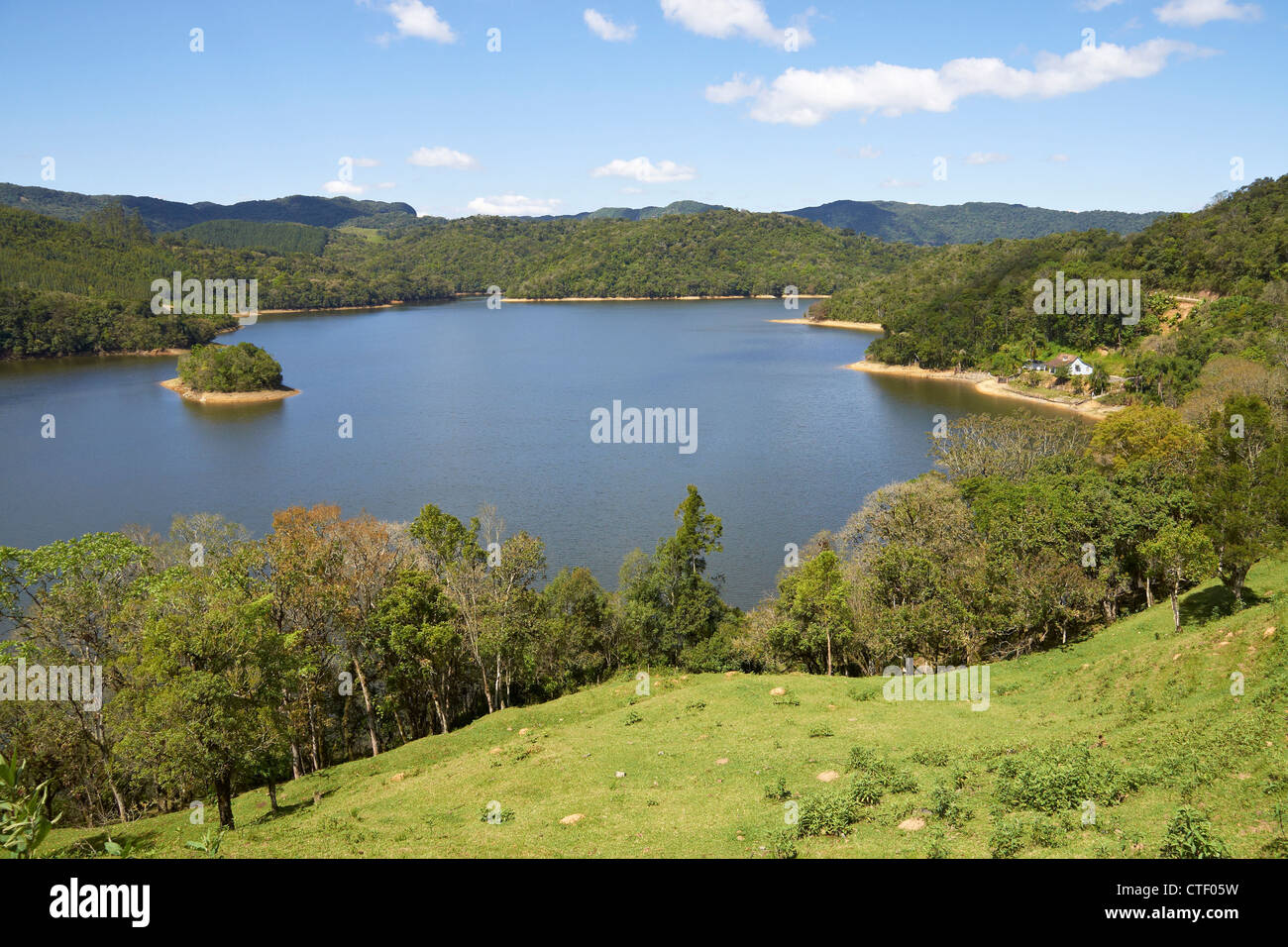 See im Hochland von Santa Catarina Stockfoto