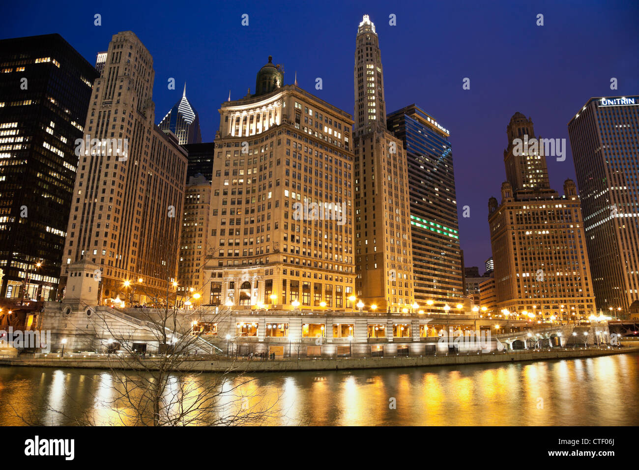 USA, Illinois, Chicago, Blick auf die Stadt Stockfoto