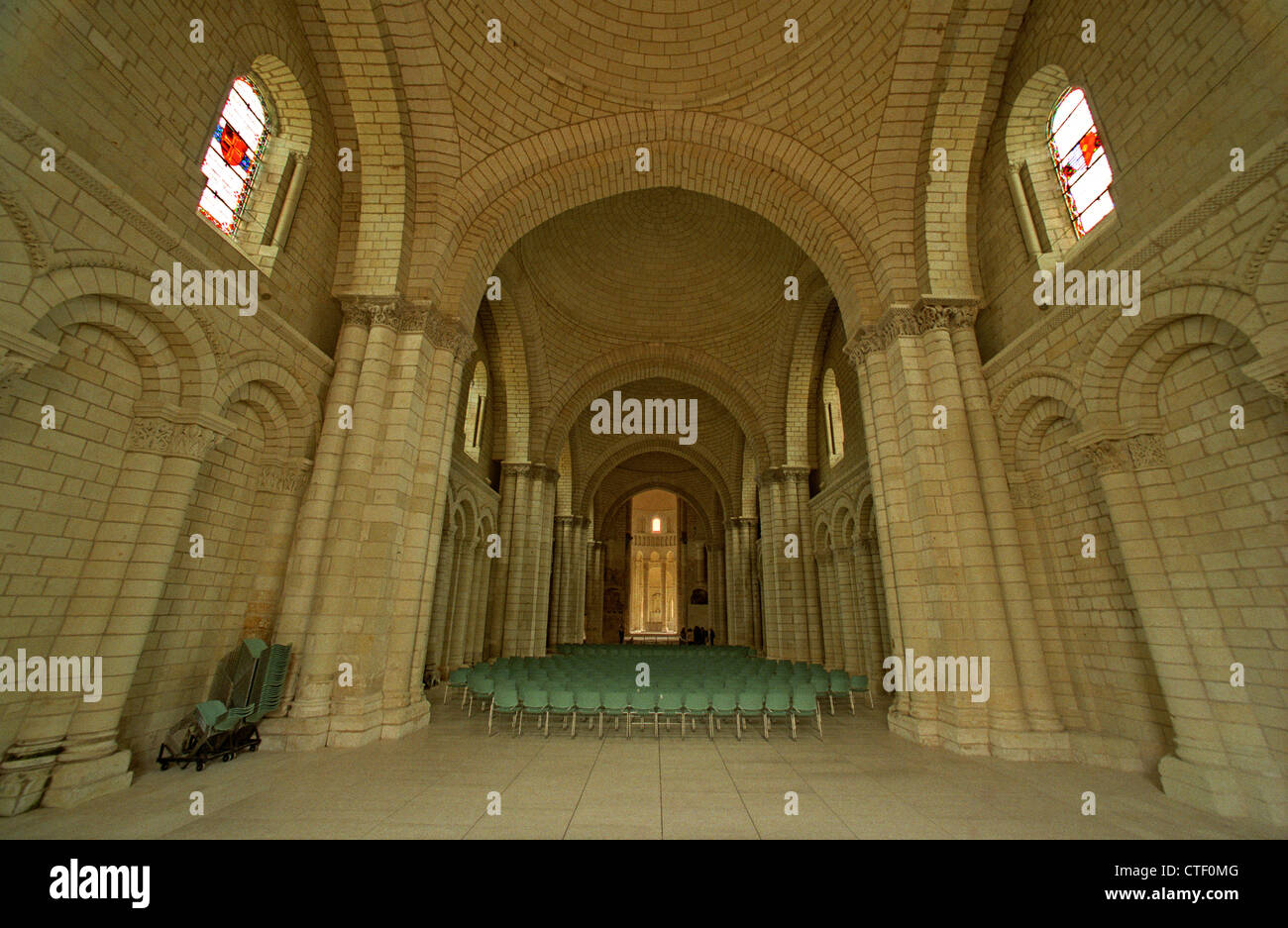 Abtei von Fontevraud, Loire, Frankreich. Juli 2012 enthält Gräber von 15 Mitgliedern der Familie Plantagenet, einschließlich: Heinrich II. von England Stockfoto