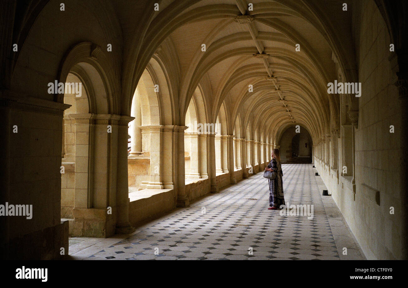 Abtei von Fontevraud, Loire, Frankreich. Juli 2012 enthält Gräber von 15 Mitgliedern der Familie Plantagenet, einschließlich: Heinrich II. von England Stockfoto