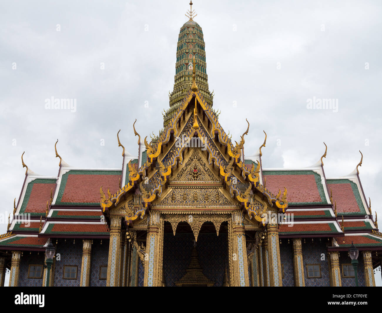 Phra Thinang Chakri Maha Prasat im Grand Palace Bangkok Thailand Stockfoto