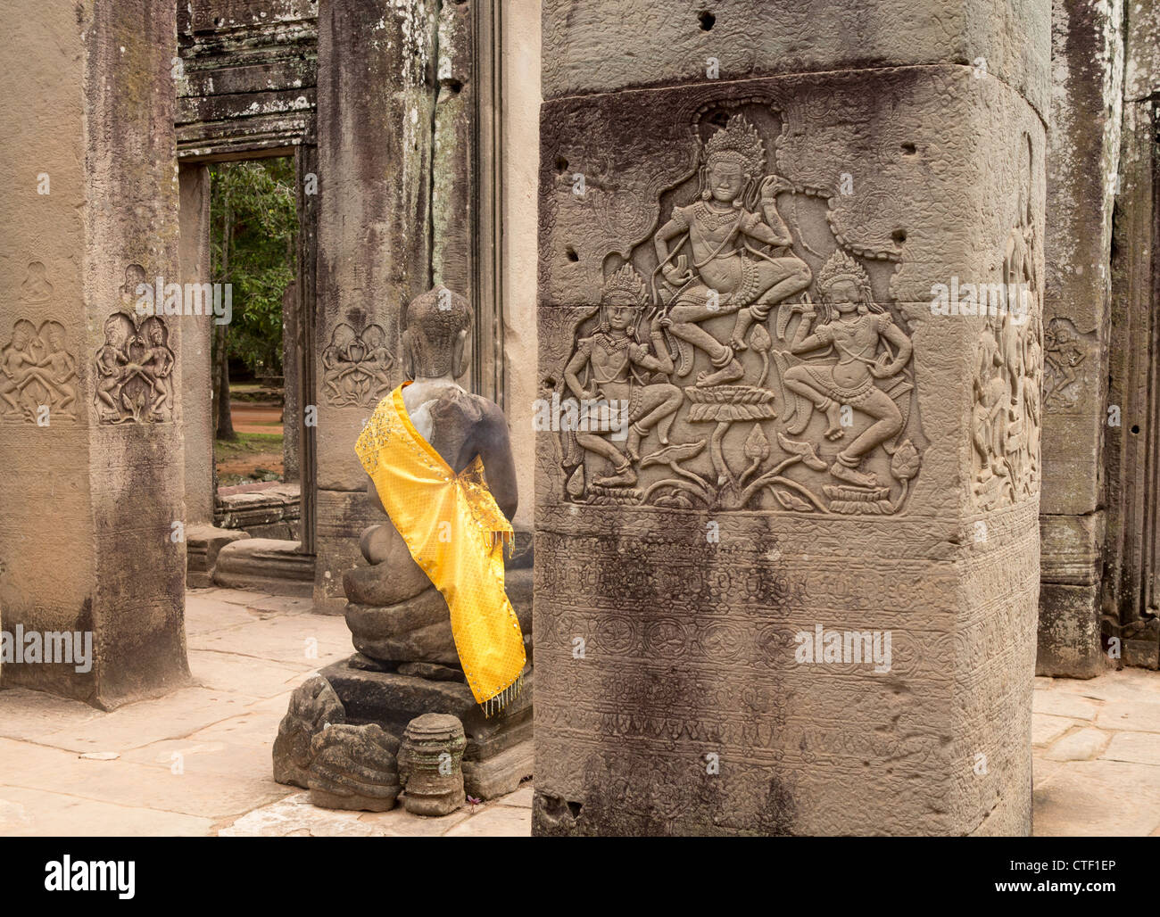 Bayon Tempel in Angkor Thom in der Nähe von Siem Reap in Kambodscha Stockfoto