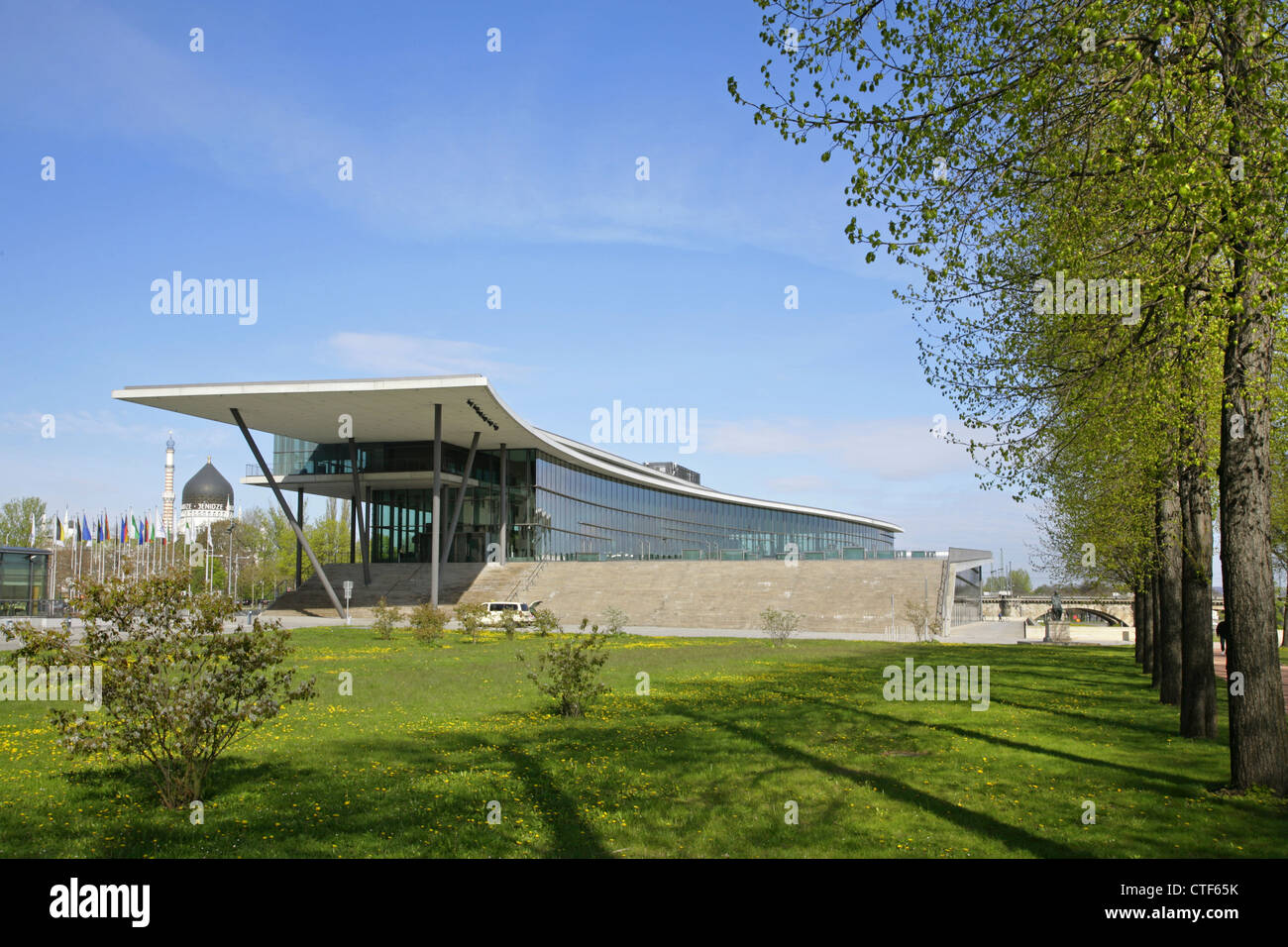 Der internationale Kongress Zentrum, Dresden, Sachsen, Deutschland. Stockfoto