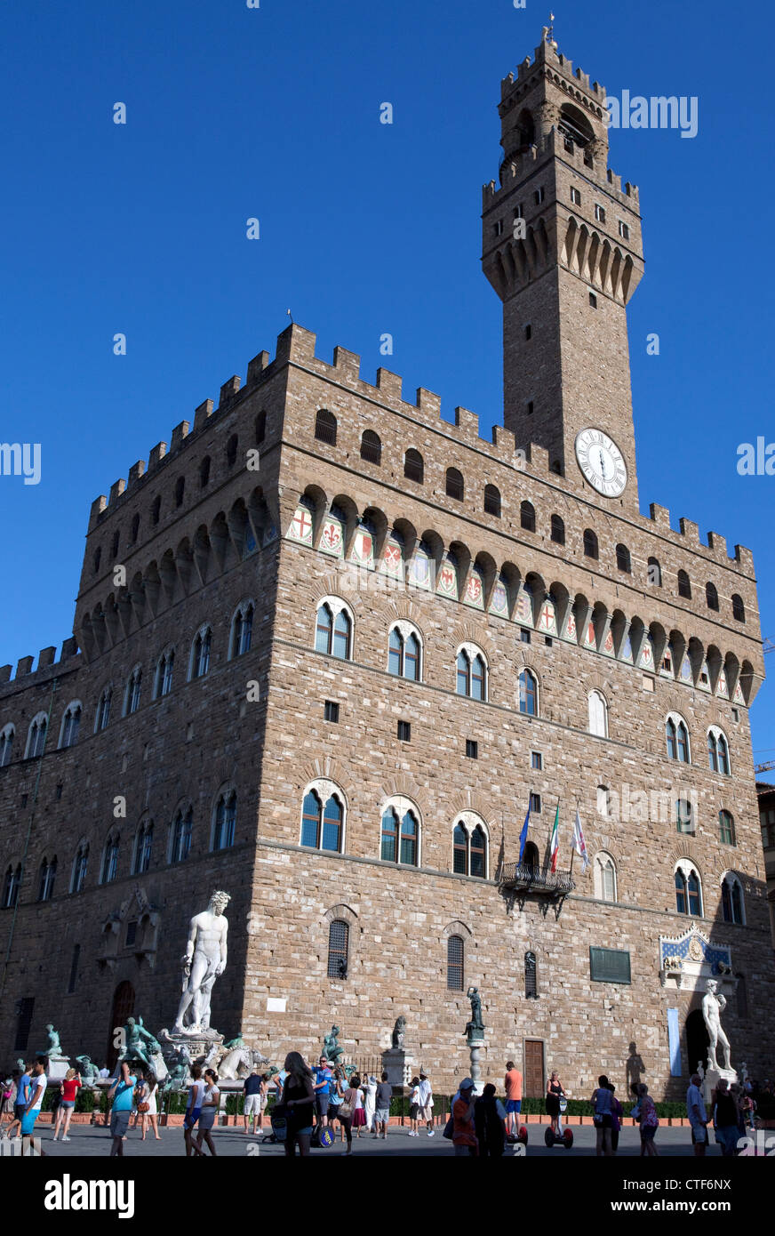 Palazzo Vecchio in Florenz, Italien Stockfoto
