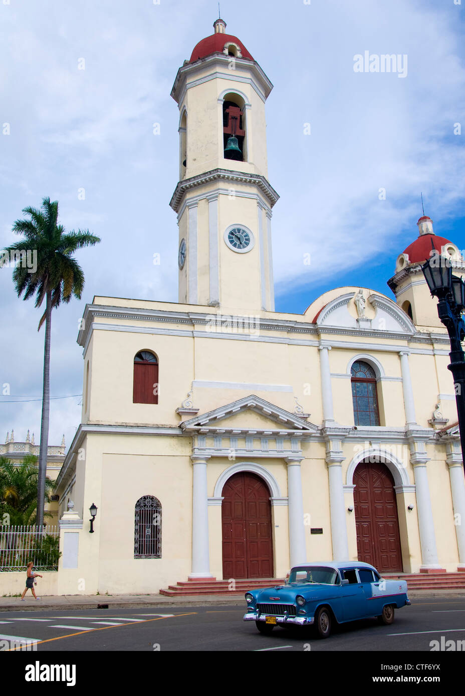 Amerikanische Oldtimer, Cienfuegos, Kuba Stockfoto