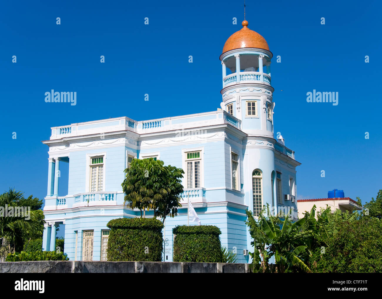 Koloniale Herrenhäuser, Cienfuegos, Kuba Stockfoto
