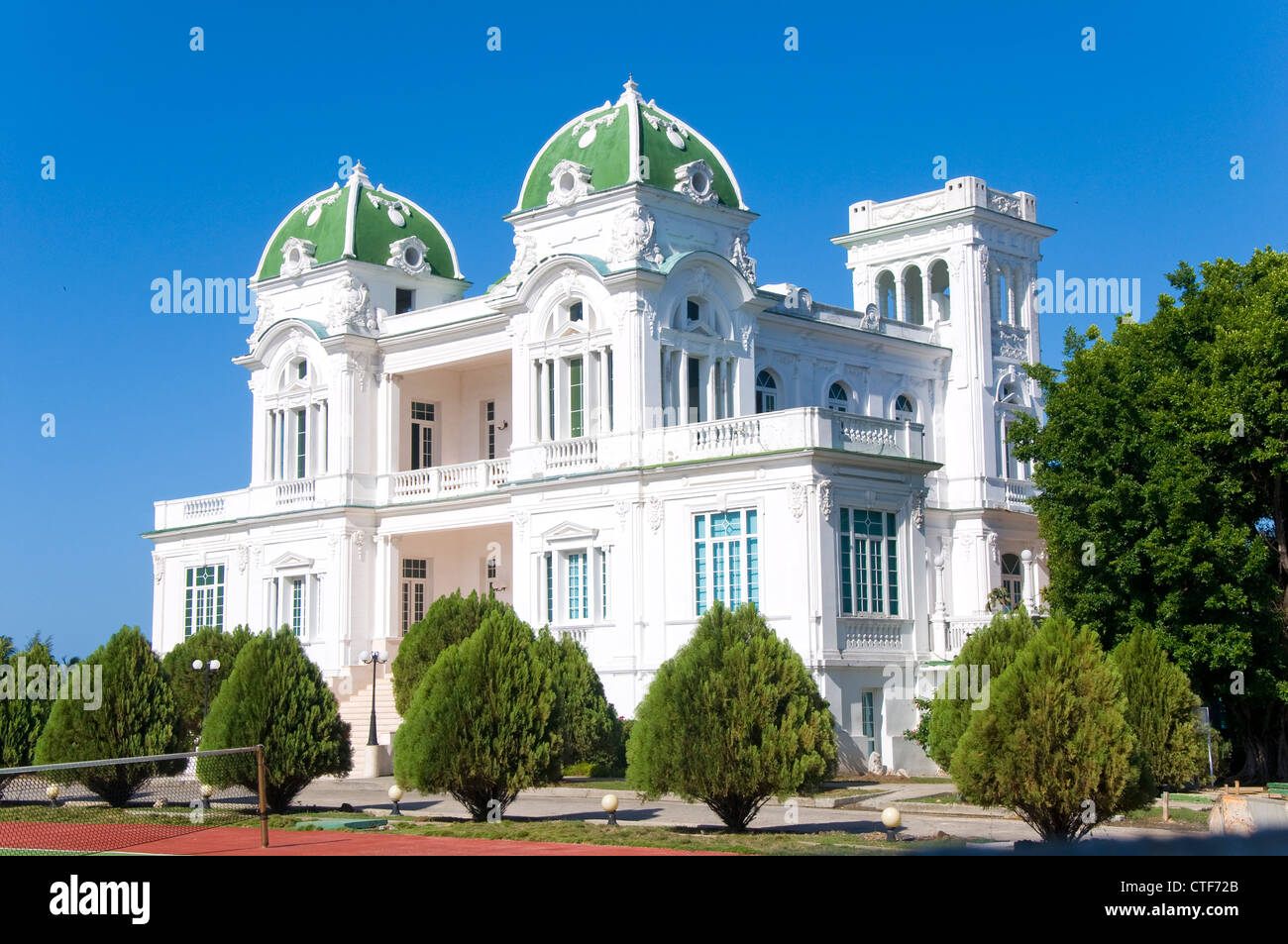 Koloniale Herrenhäuser, Cienfuegos, Kuba Stockfoto