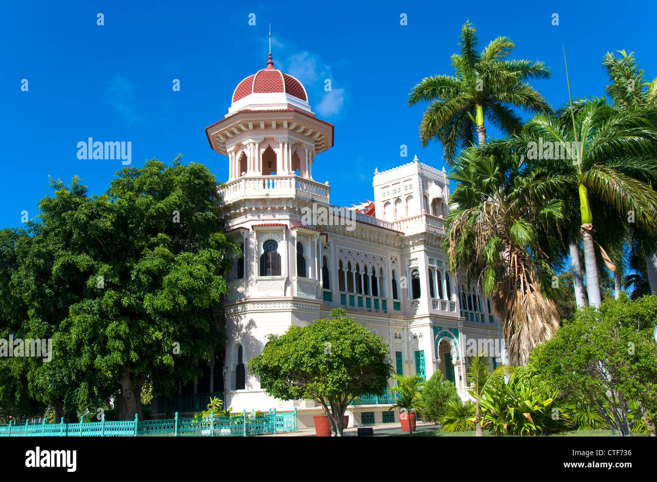 Koloniale Herrenhäuser, Cienfuegos, Kuba Stockfoto