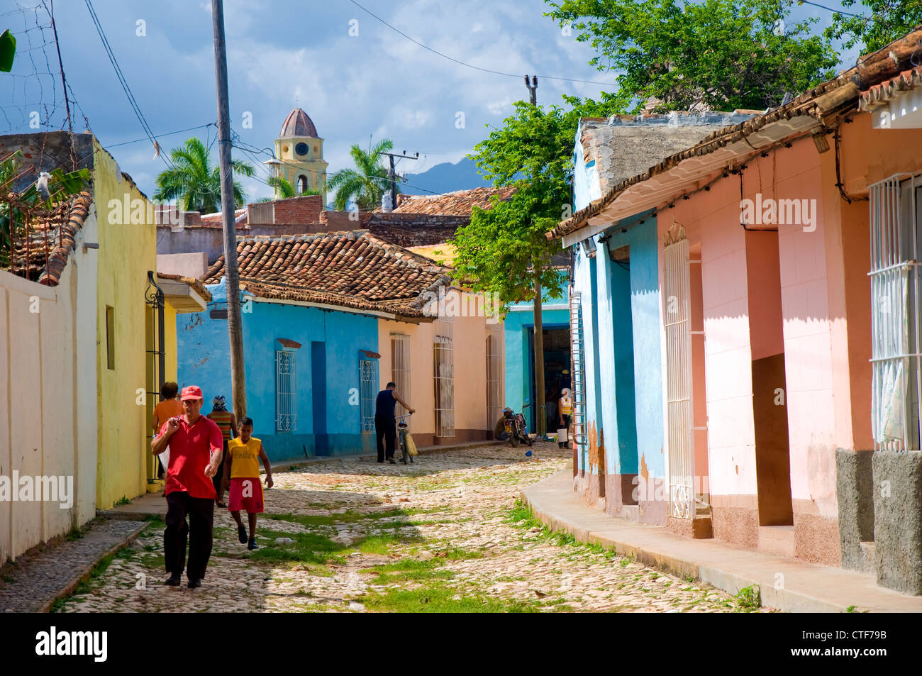 Koloniale Gebäude, Trinidad, Kuba Stockfoto