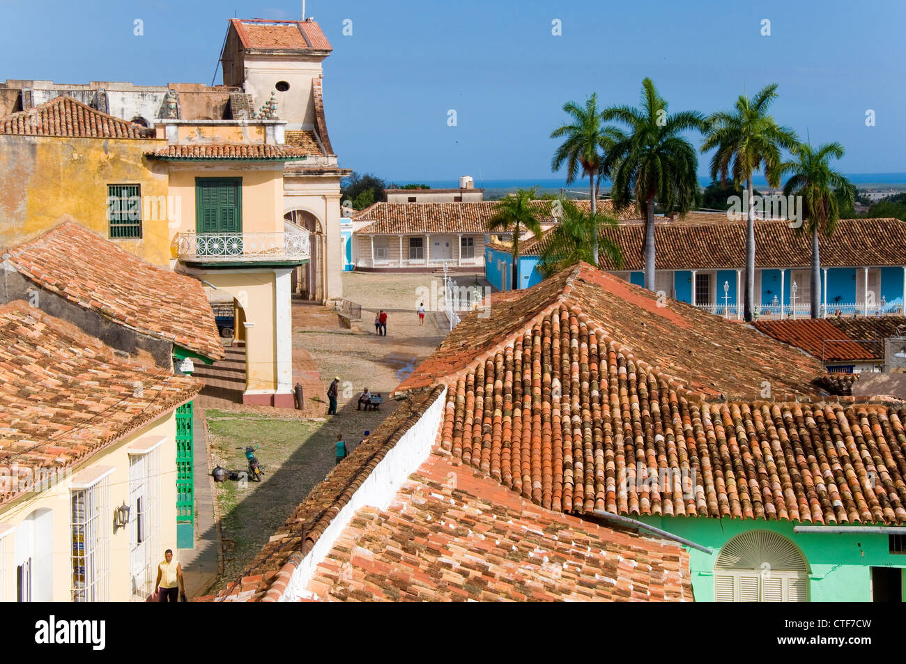 Panoramablick auf Trinidad, Trinidad, Kuba Stockfoto