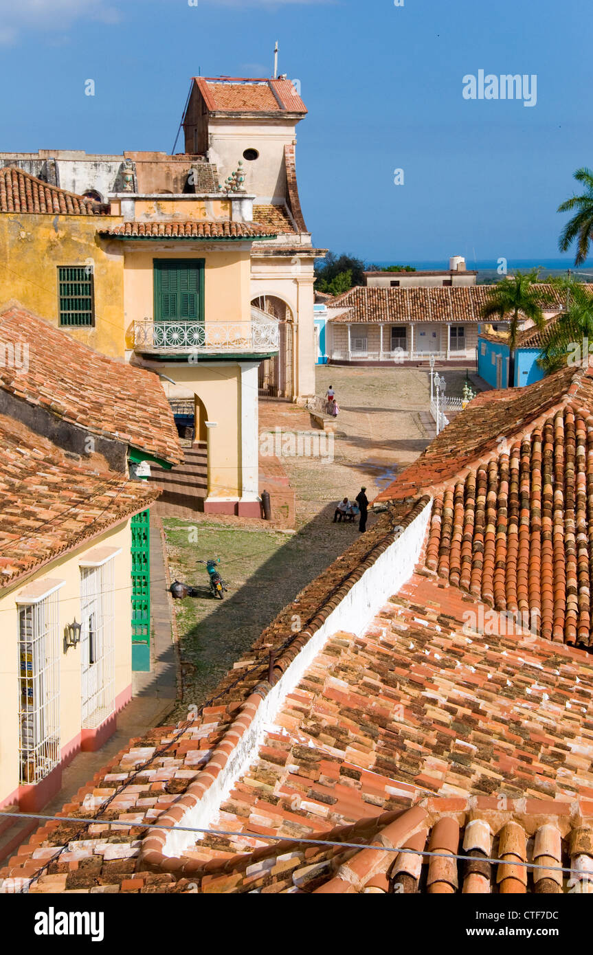 Panoramablick auf Trinidad, Trinidad, Kuba Stockfoto
