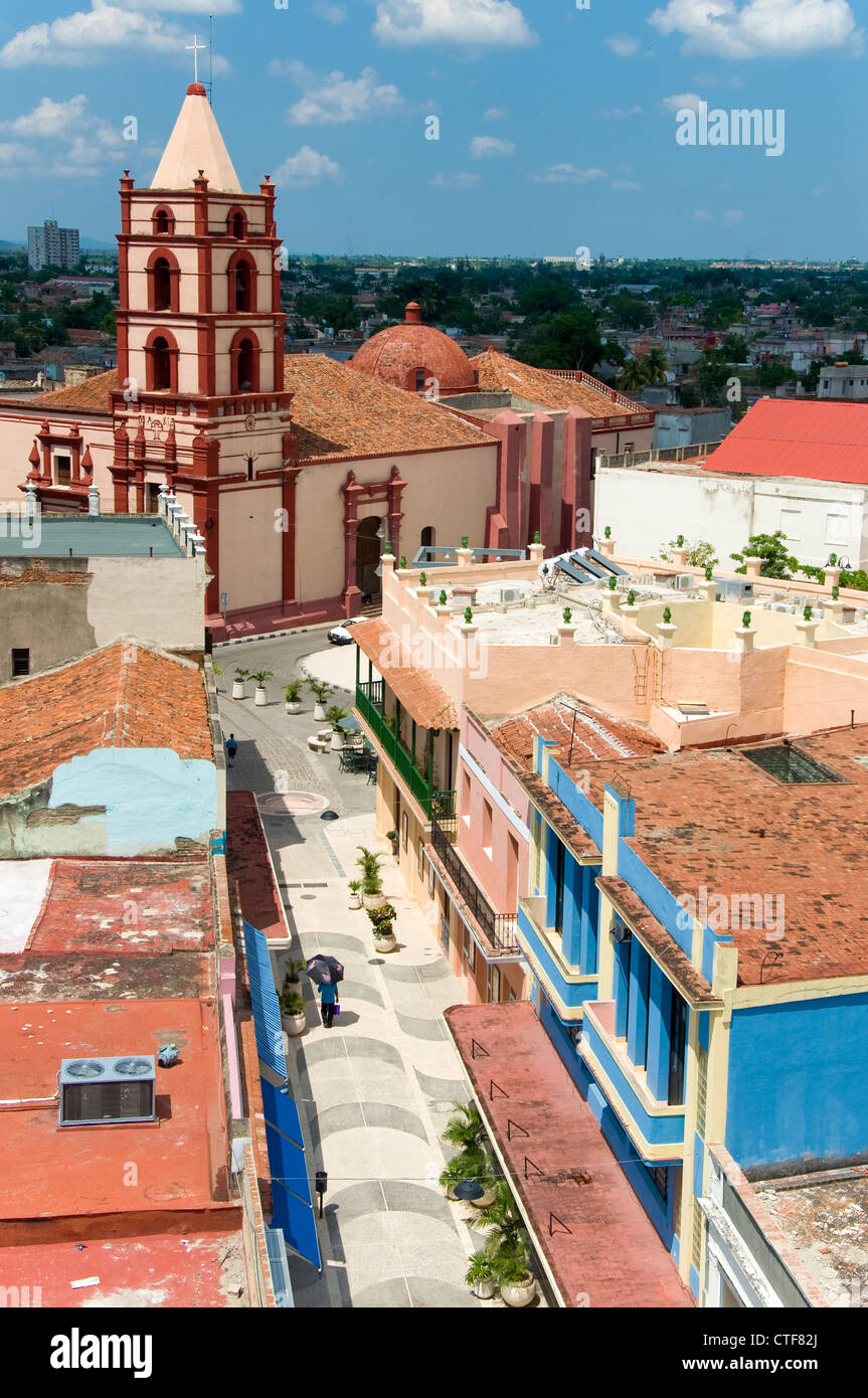 Panoramablick über Camagüey, Camagüey, Kuba Stockfoto