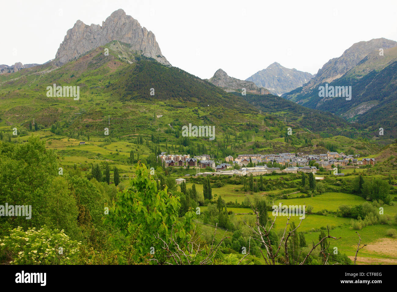 Spanien, Aragon, Pyrenäen, Sallent de Gallego, Landschaft, Stockfoto