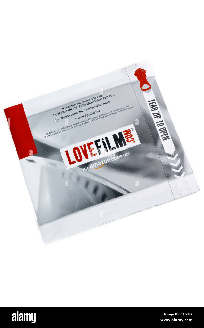 Lovefilm DVD-Verleih-Hülle Stockfotografie - Alamy