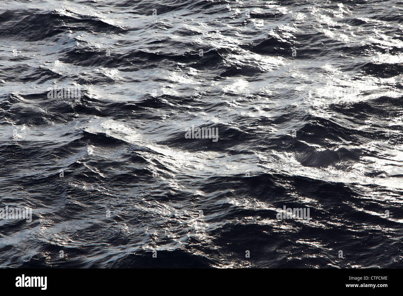 Golf von Biskaya Closeup des Meeres Stockfoto
