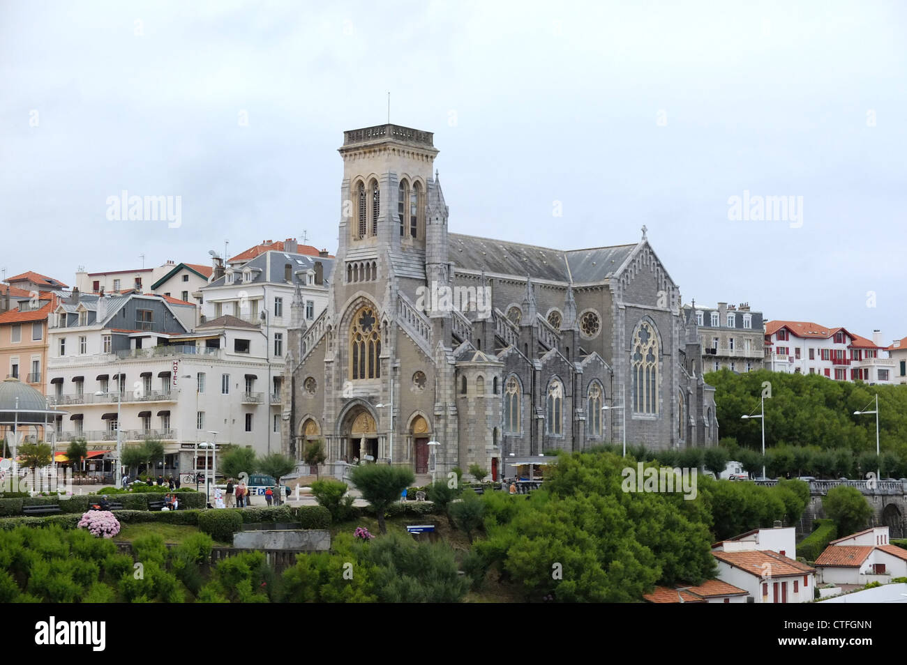 Küsten-Szene von Biarritz Frankreich 2012 Bild Copyright Ben Pruchnie 2012 Stockfoto