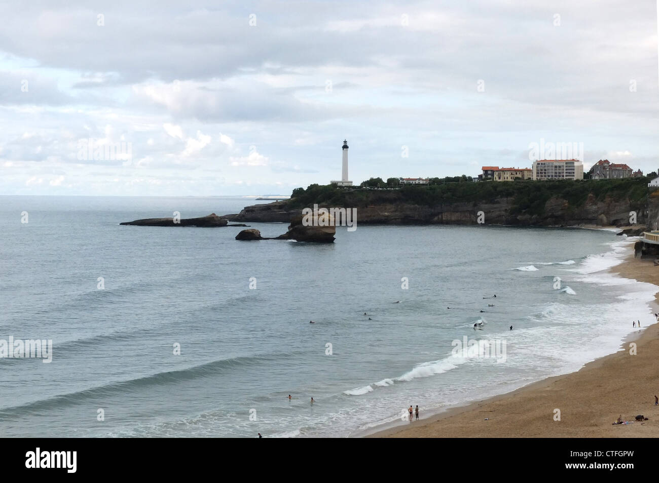 Küsten-Szene von Biarritz Frankreich 2012 Bild Copyright Ben Pruchnie 2012 Stockfoto