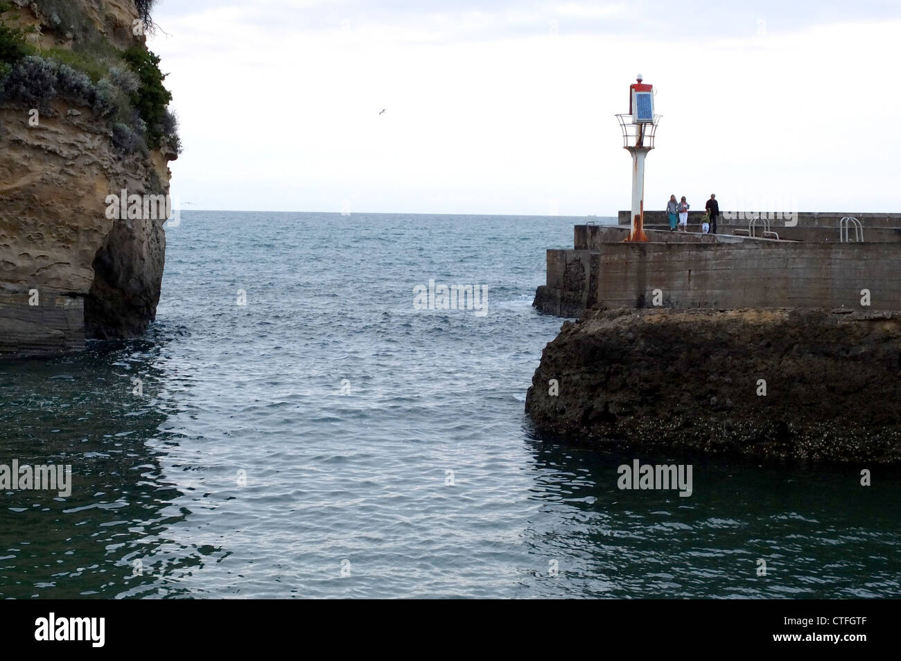 Küsten-Szene von Biarritz Frankreich 2012 Bild Copyright Ben Pruchnie 2012 Stockfoto