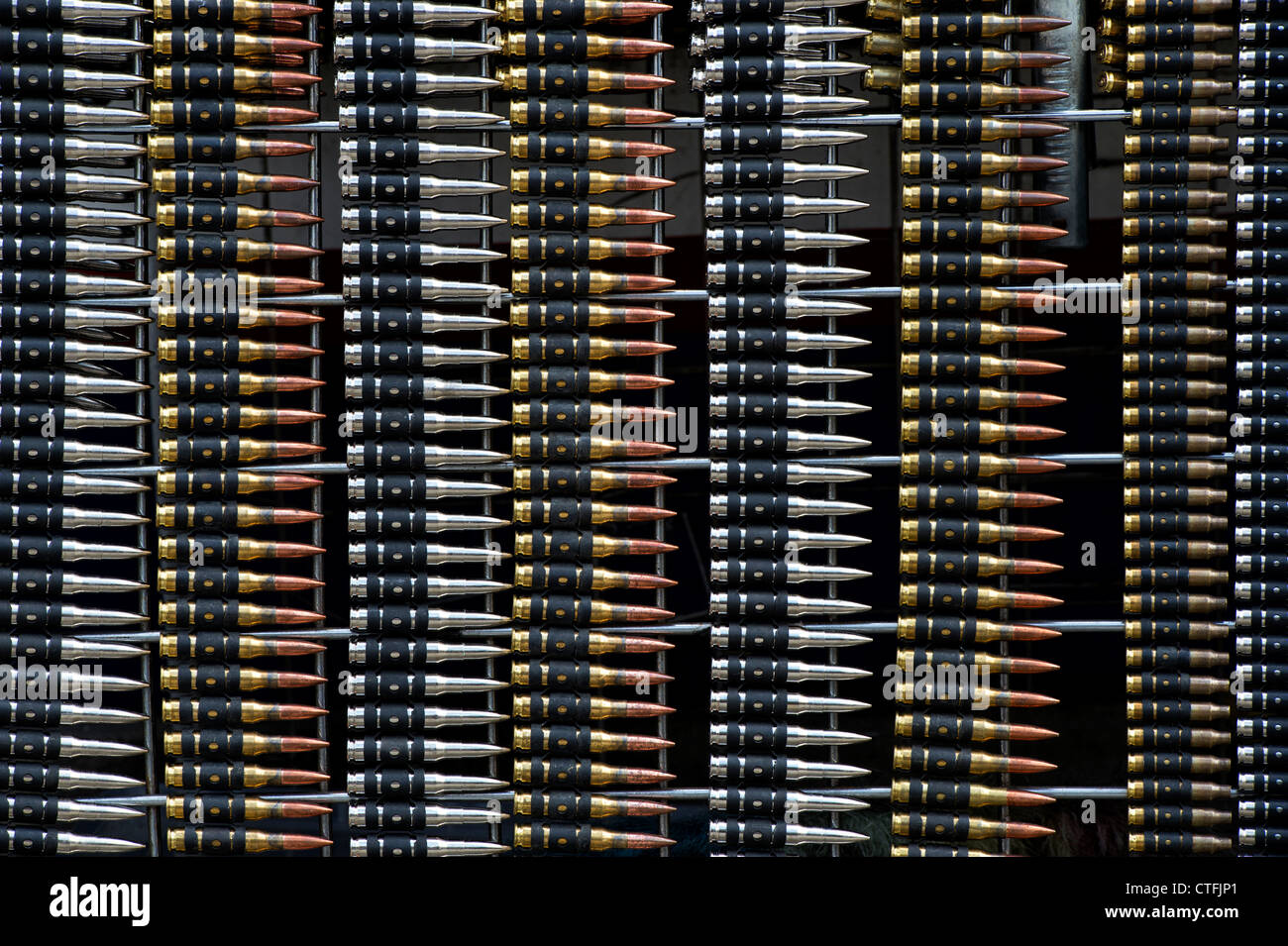 Bullet Riemen Muster Nahaufnahme Stockfoto