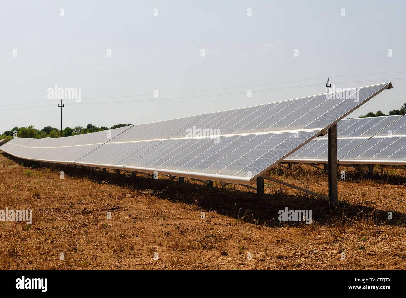 Photovoltiac-Solar-panels Stockfoto