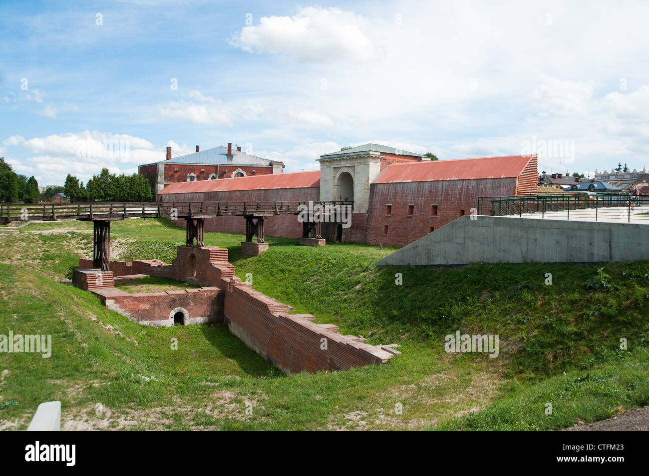 Alte militärische System der Festung Zamosc Stadt Stockfoto