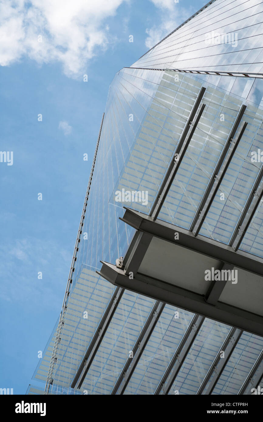 Abstraktes Bild von "The Shard" Gebäude, London, UK. Stockfoto