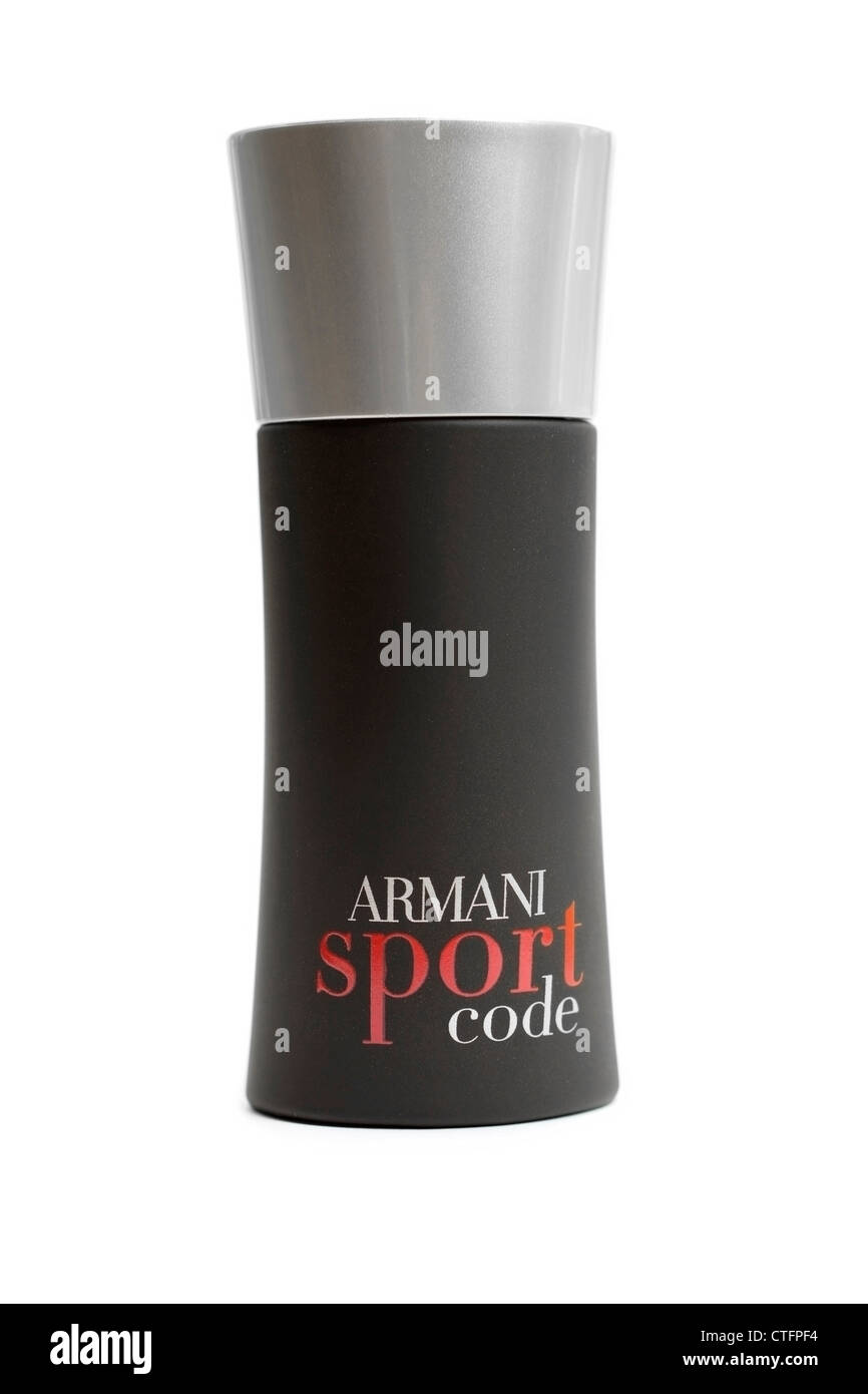 Flasche von Armani Sport-Code Stockfoto