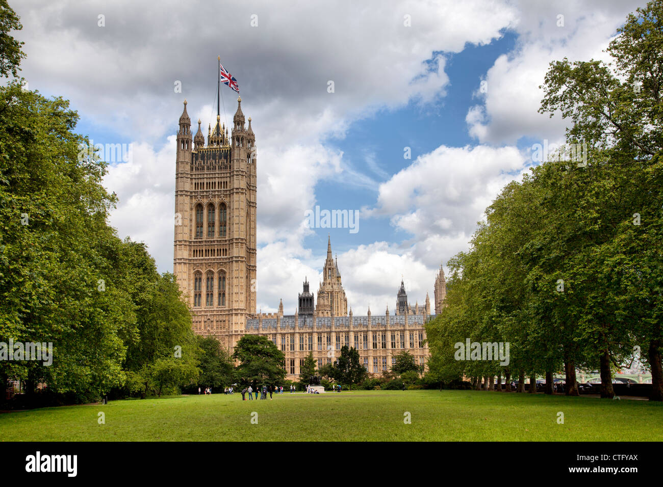 Houses of Parliament und Victoria Tower - London UK Stockfoto