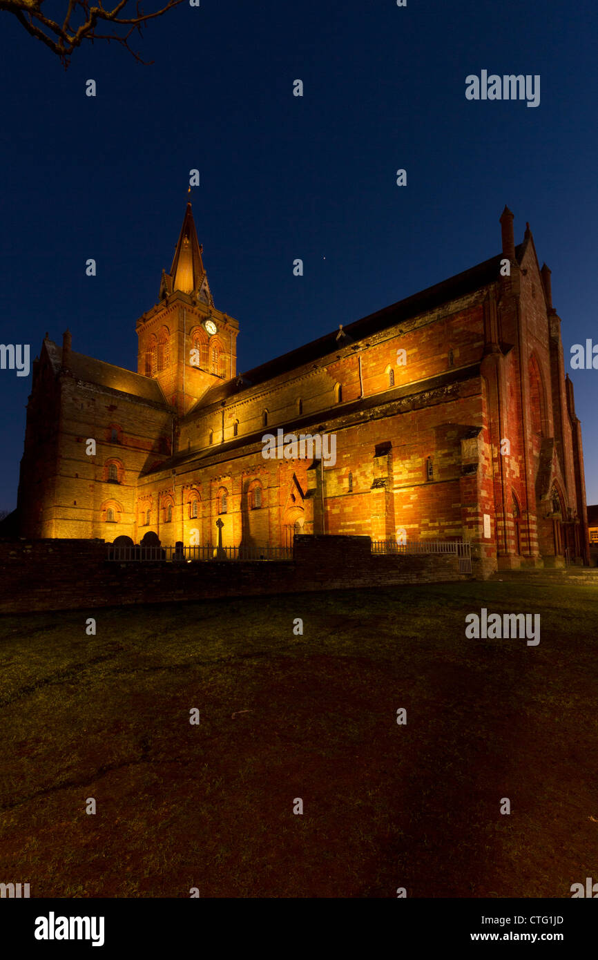 St. Magnus Kathedrale in Kirkwall, Orkney-Inseln Stockfoto