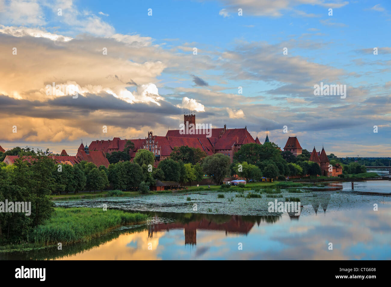 Schloss in Malbork, Polen. Stockfoto