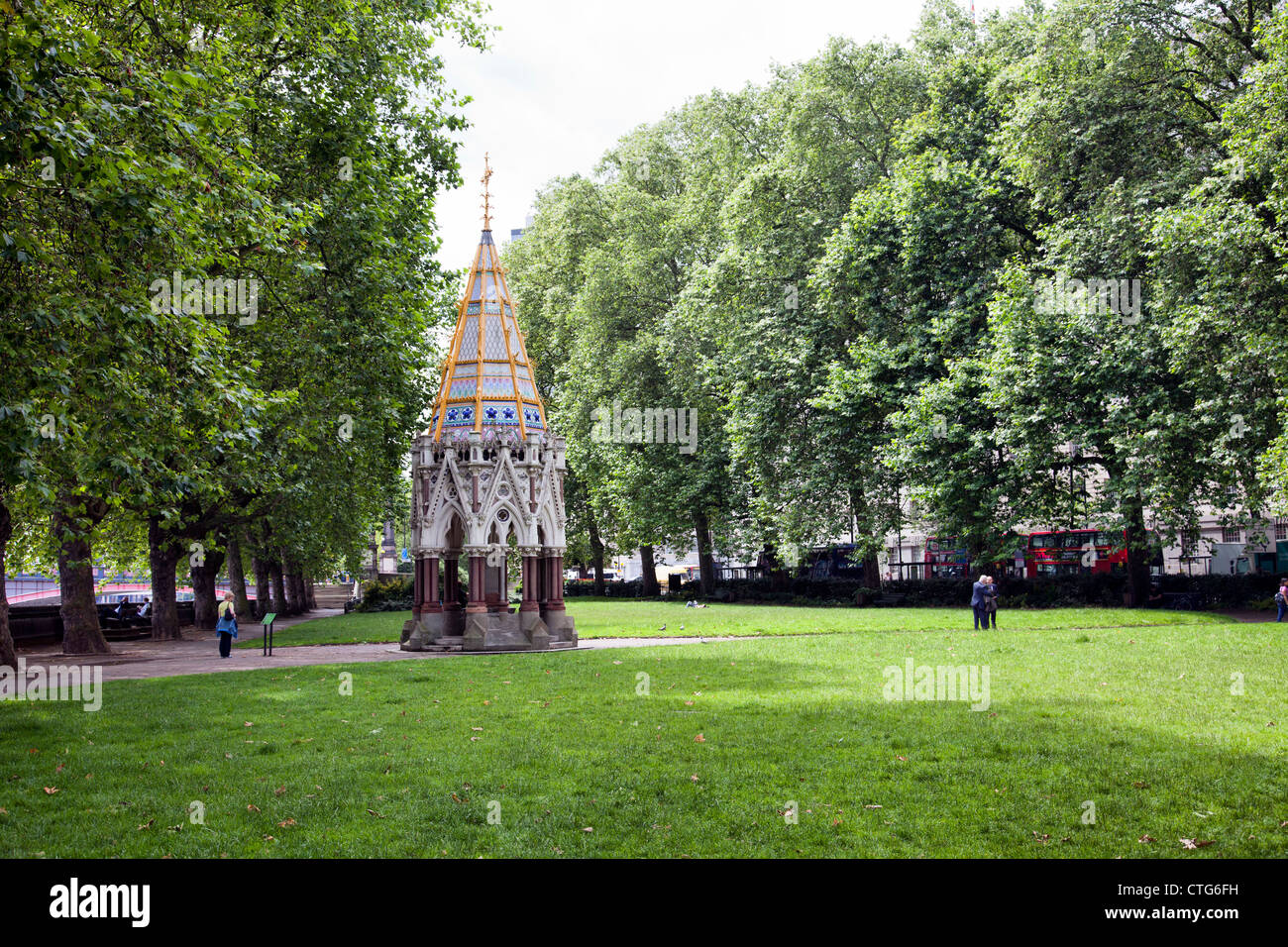 Buxton Memorial in Victoria Tower Gardens auf Millbank in London UK Stockfoto