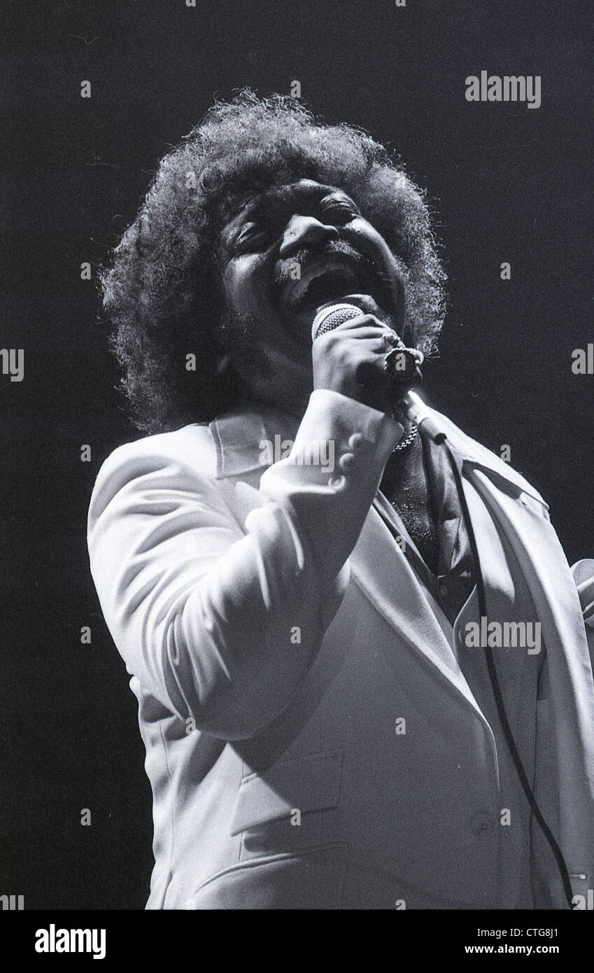 009927 - Percy Sledge im Konzert in den 1970er Jahren Stockfoto