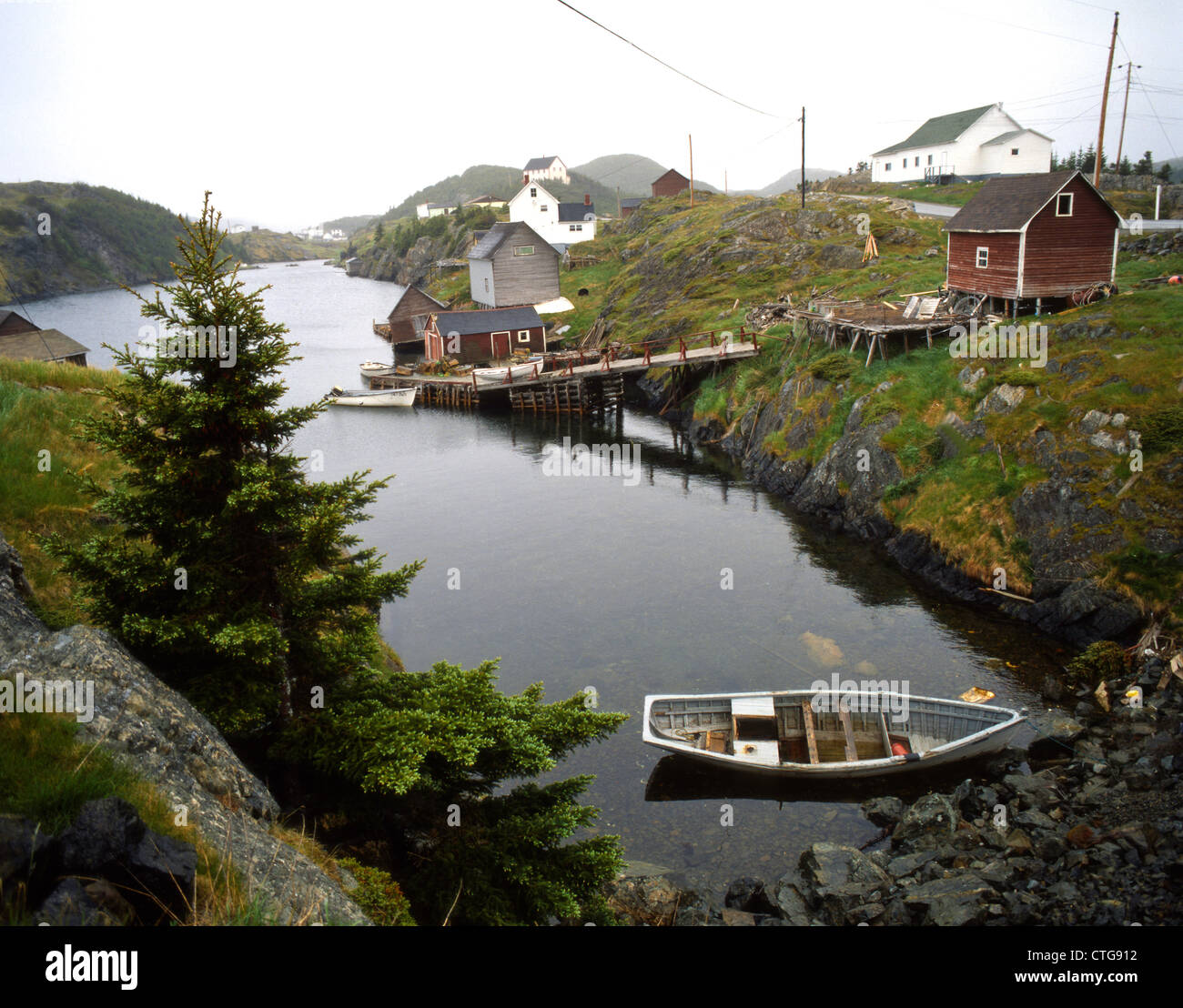 Fischerdörfer in Neufundland und Labrador; Ost-Kanada, Ostküste; Kanada; Nord-Amerika Stockfoto