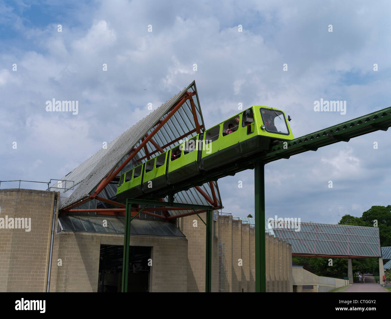 Dh National Motor Museum BEAULIEU HAMPSHIRE Monorail Bahn Trainer monorails Schienennetz Stockfoto