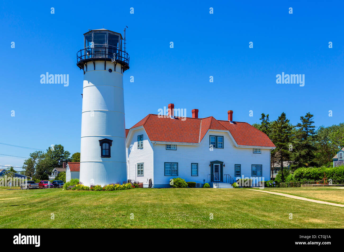 Chatham Leuchtturm, Chatham, Cape Cod, Massachusetts, USA Stockfoto