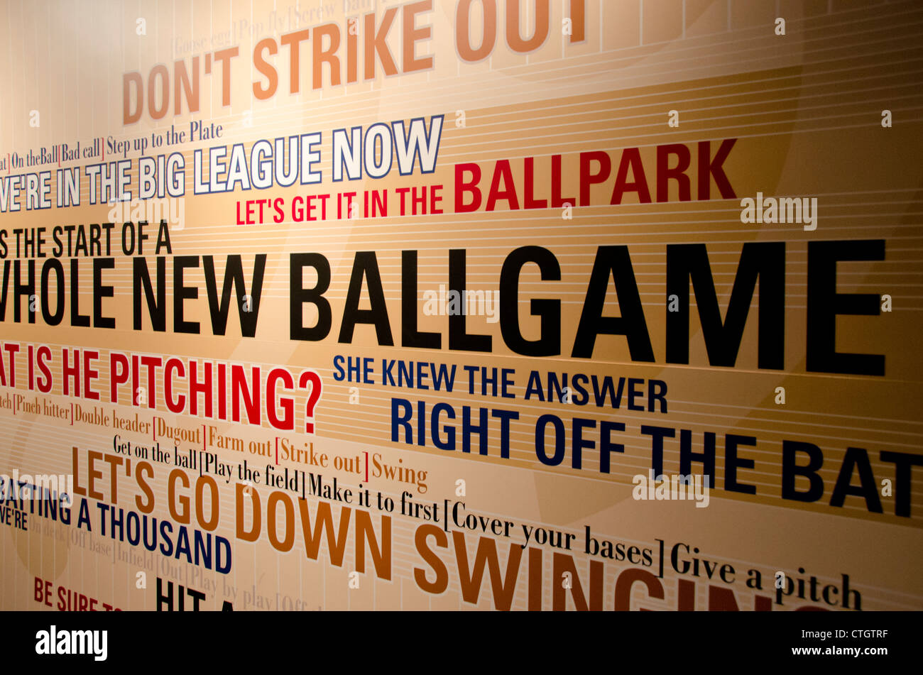 Cooperstown, New York Baseball Hall des Ruhmes. Stockfoto