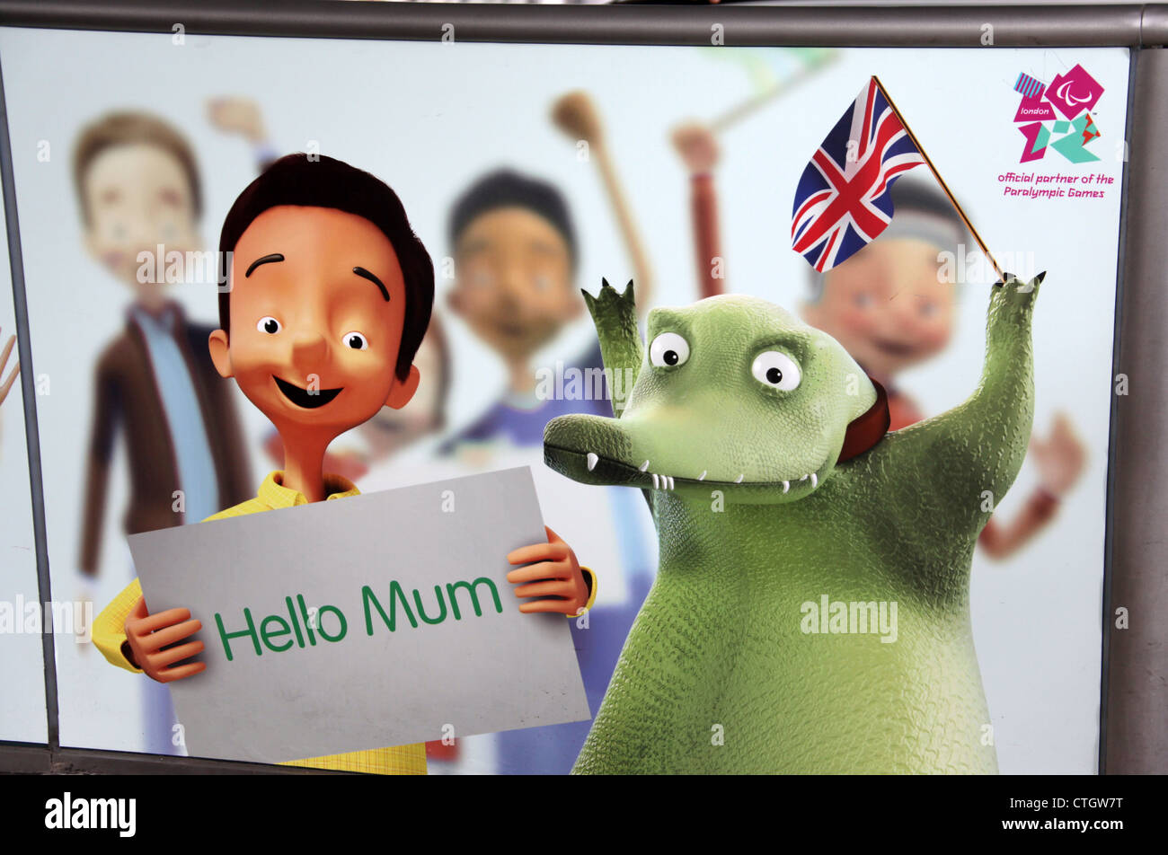 Lloyds TSB Werbung als offizieller Partner der Paralympics Stockfoto